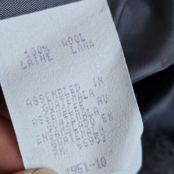 Leslie Fay Women’s Petite Gray Wool Skirt Size 8P Knee Length Elastic Waist - Picture 7 of 10